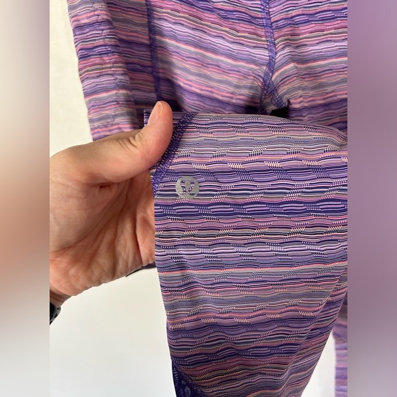 BNWOT Lululemon Inspire Tight II (Mesh) Space Dye Twist Iris Flower Pink Shell - Picture 11 of 13